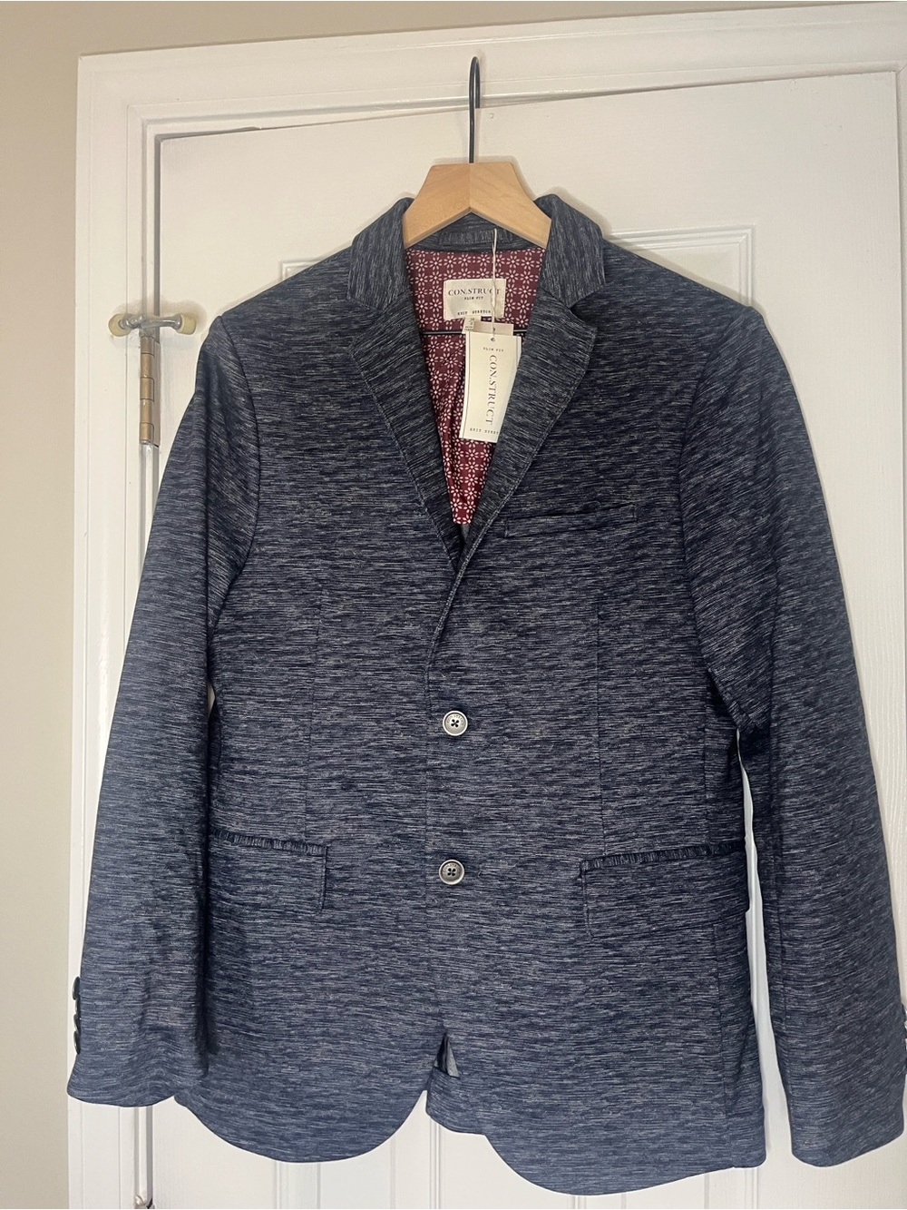Casual Navy Heather Blazer - Casavere